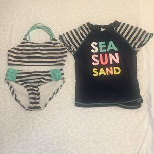 Cat & Jack, Three Piece Swim Wear Set
